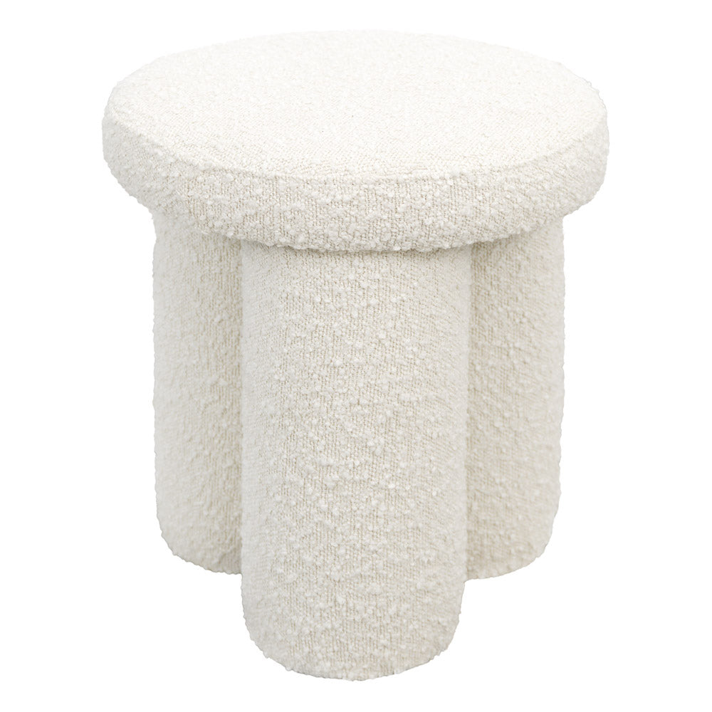 Hico Stool - Ivory Boucle