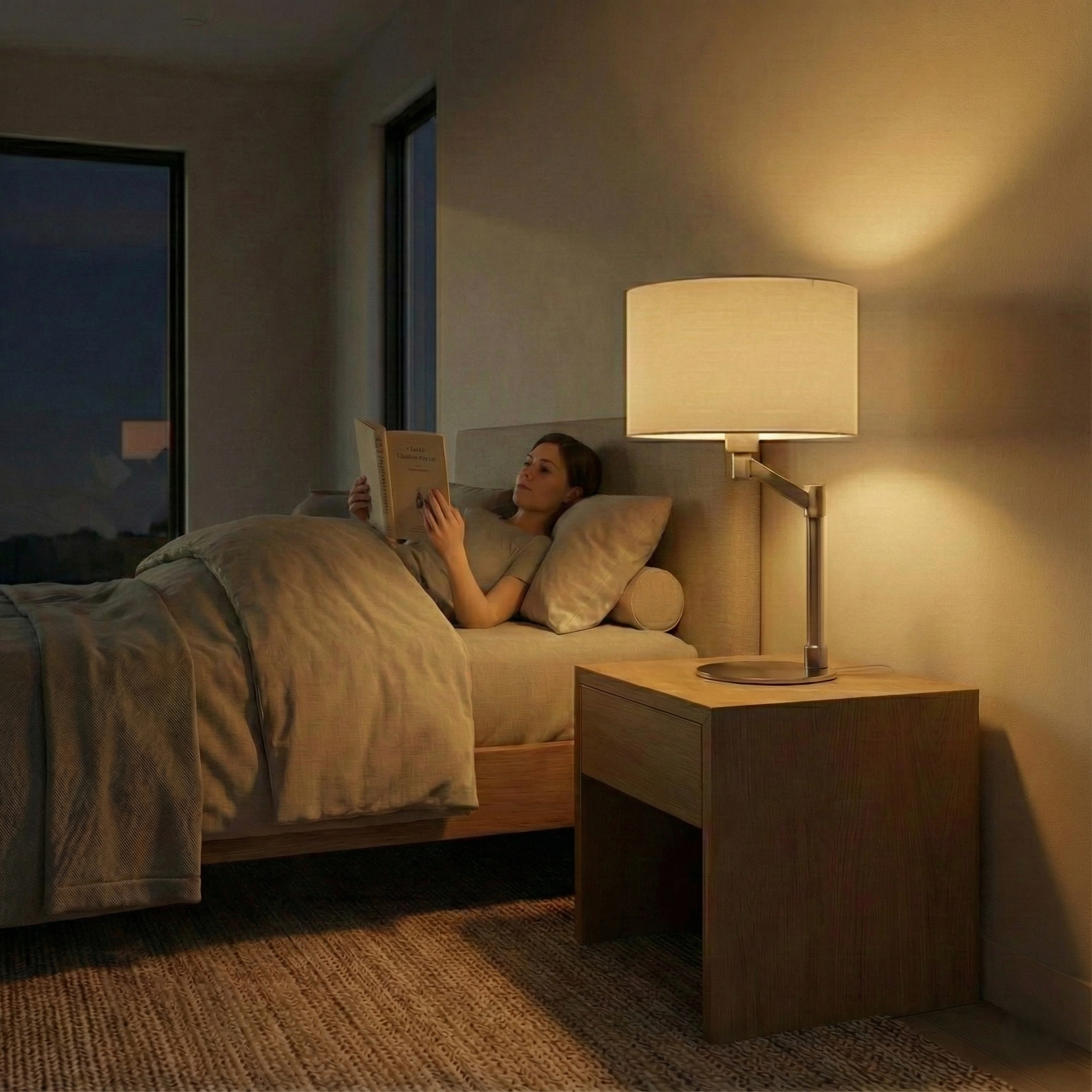 Horizon Brushed Nickel Table Lamp