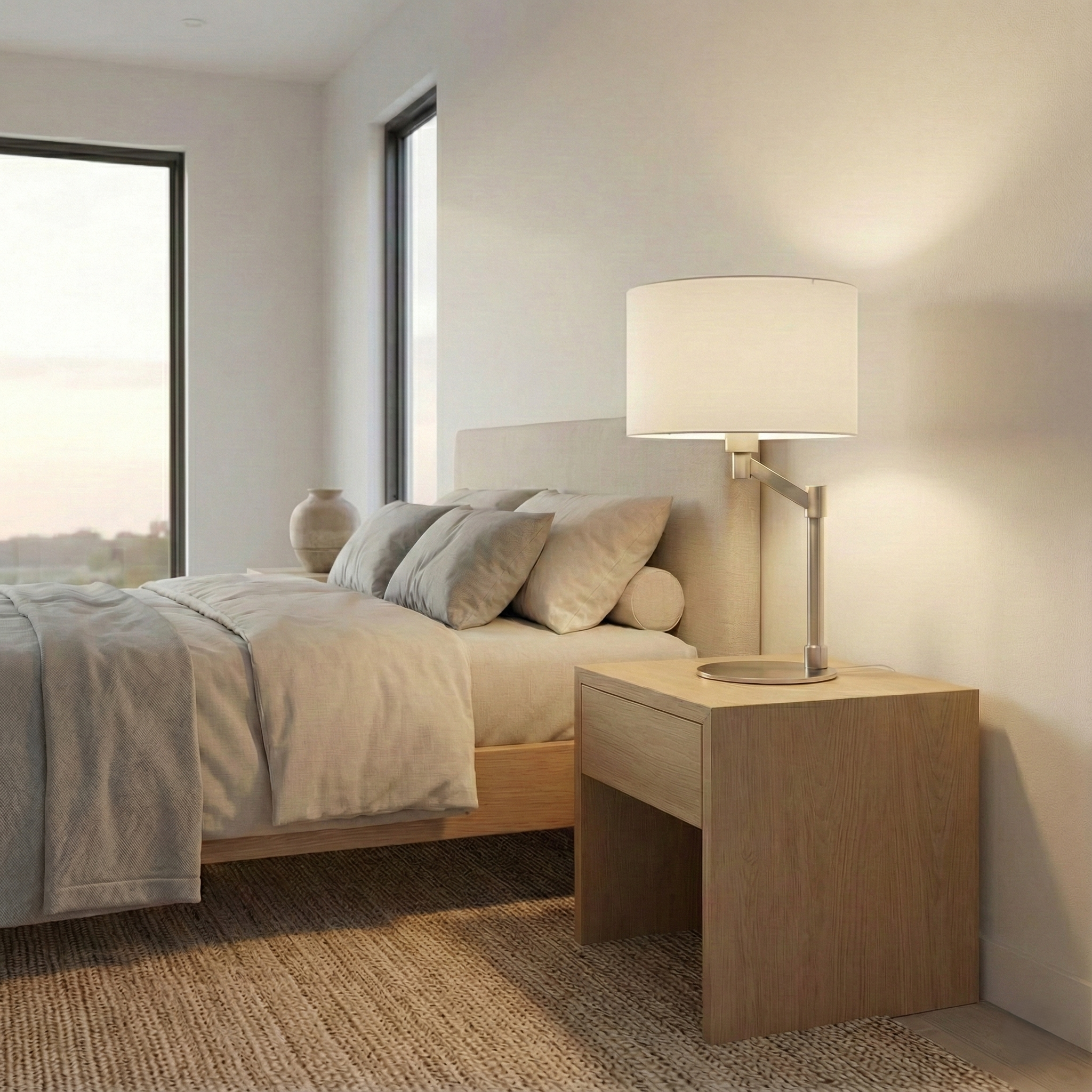 Horizon Brushed Nickel Table Lamp