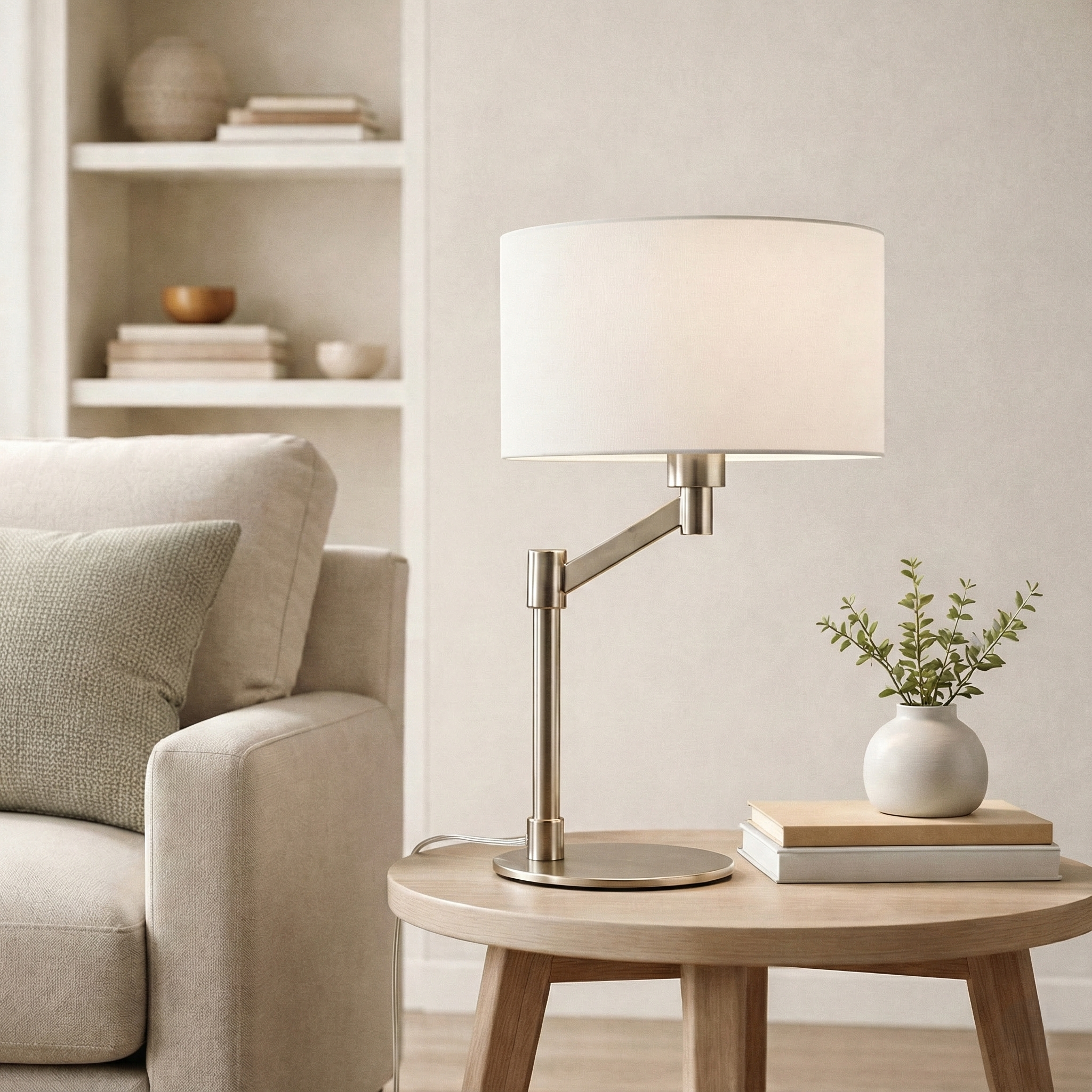 Horizon Brushed Nickel Table Lamp