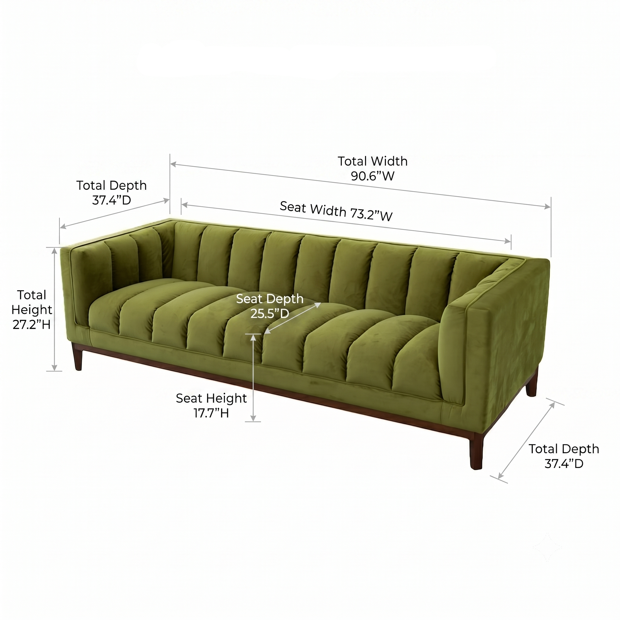 Jersey White Boucle Sofa