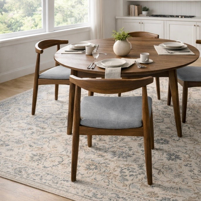 Juliet Grey Fabric Dining Chair - Set of 2