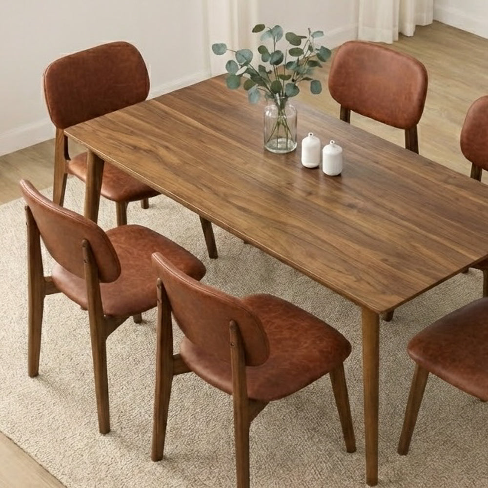Kinsey Brown Leather Dining Chair - Set of 2