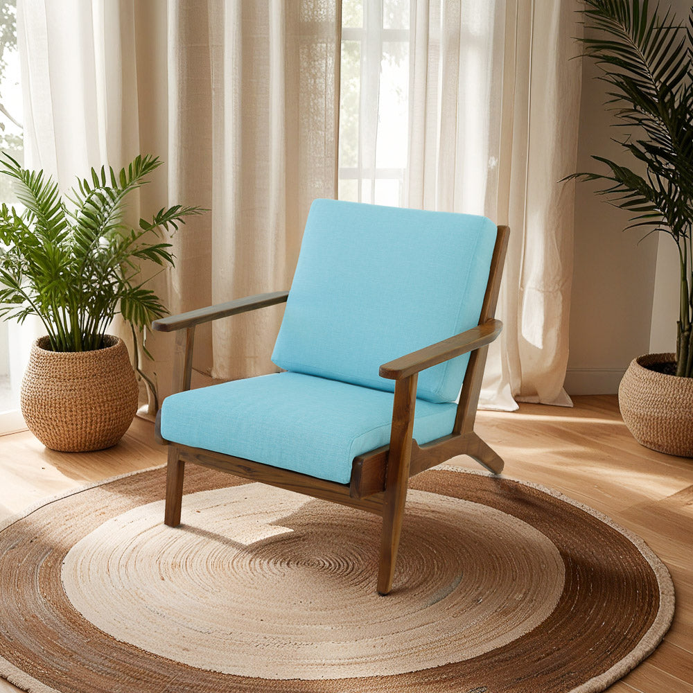 Kyle Lounge Chair - Sky Blue