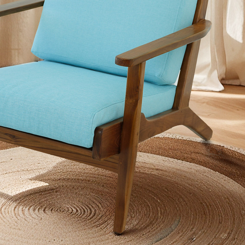 Kyle Lounge Chair - Sky Blue