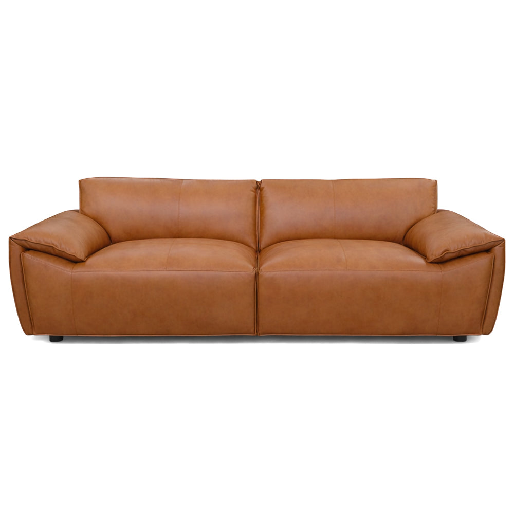 Lawson Tan Top Grain Leather Sofa