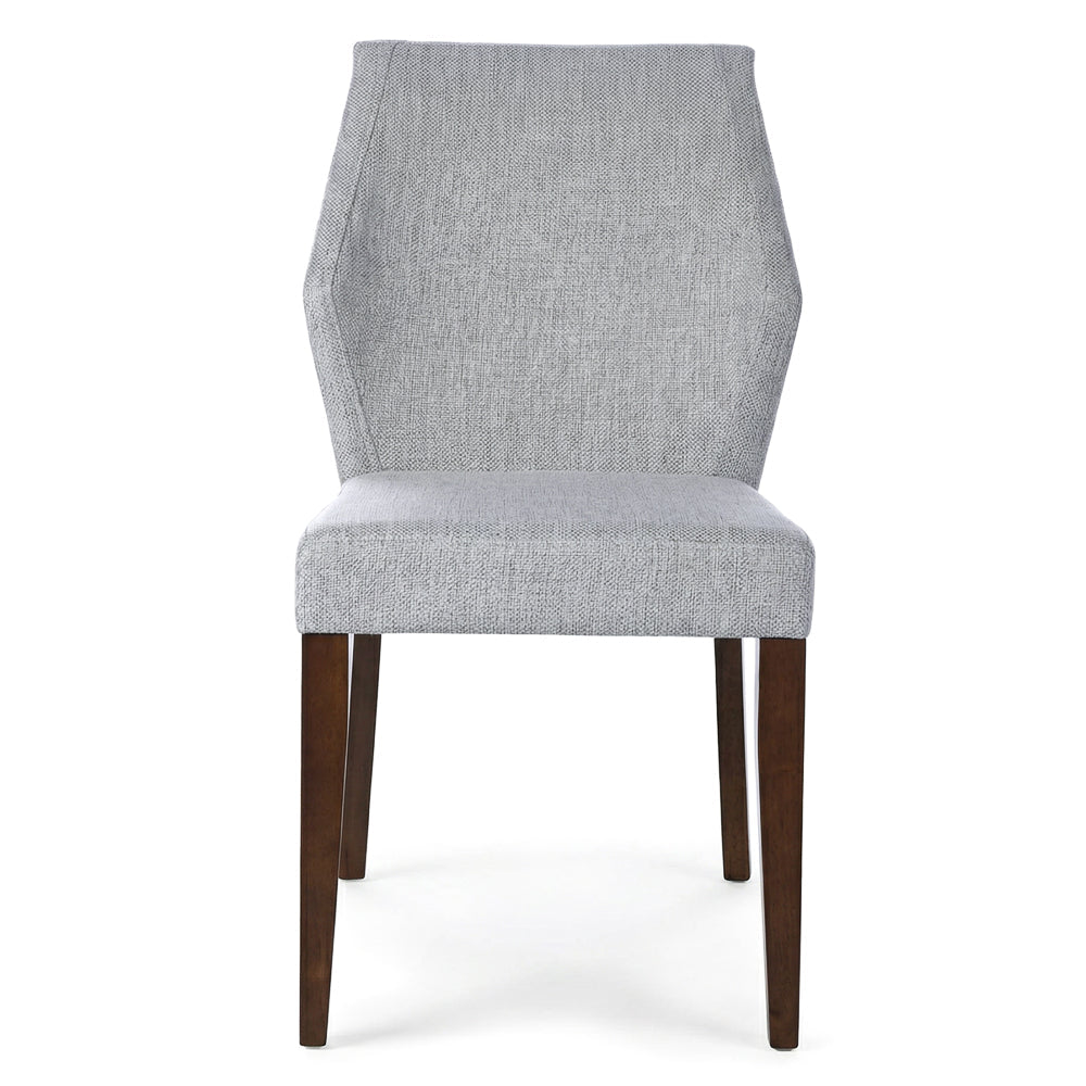 Lowe Light Grey Fabric Dining Chair Set Of 2