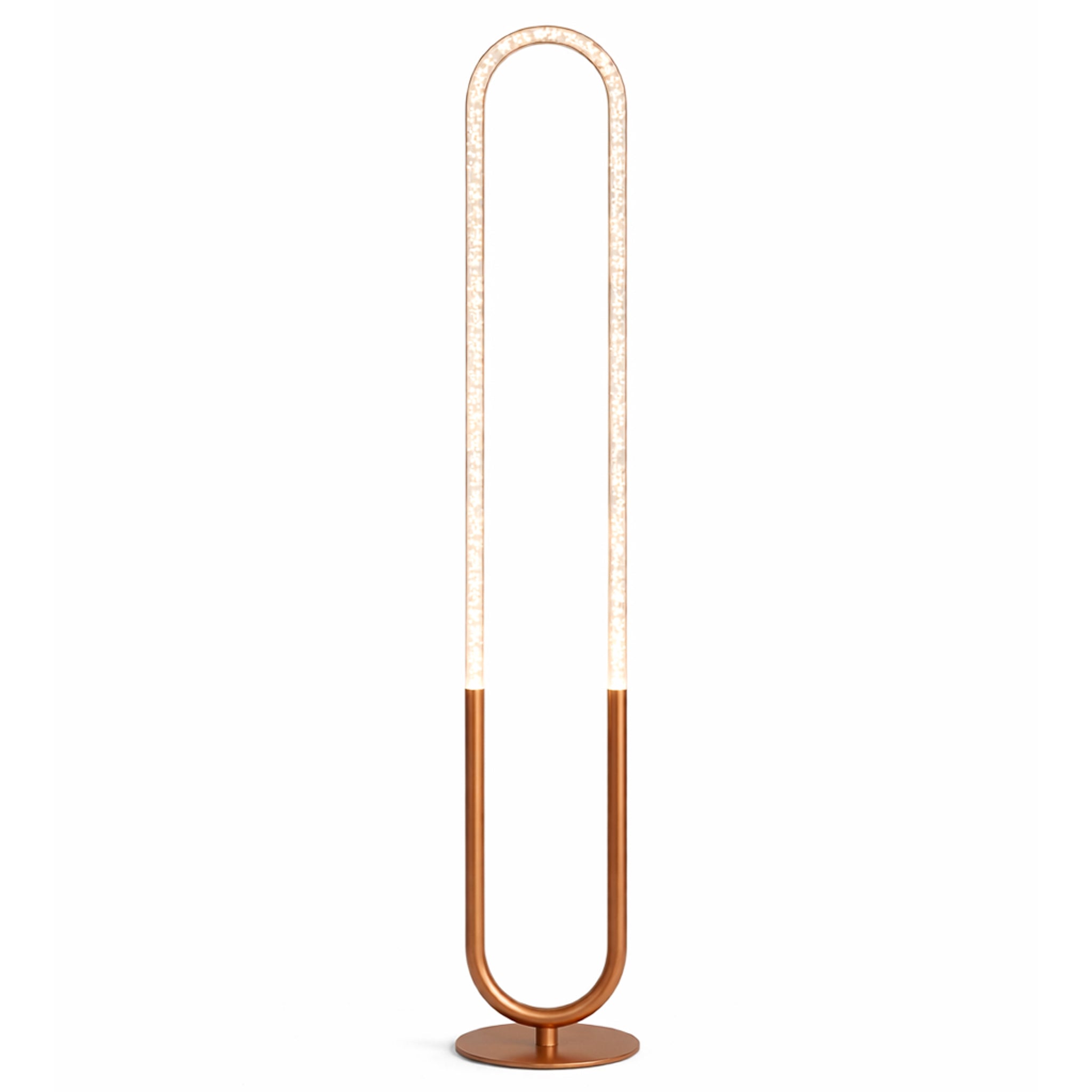 Lucent Floor Lamp - Coarse Gold - Clear