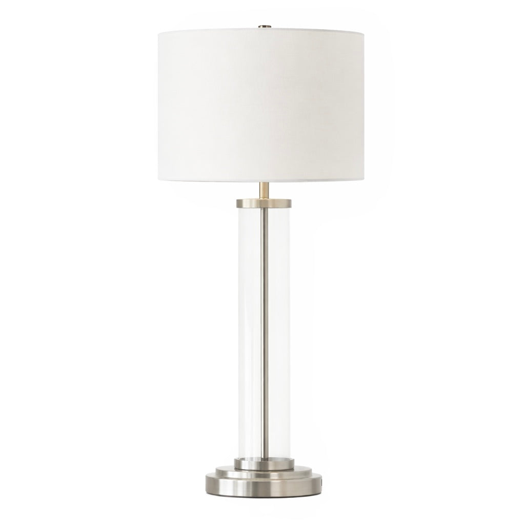 Luna Brushed Nickel Table Lamp