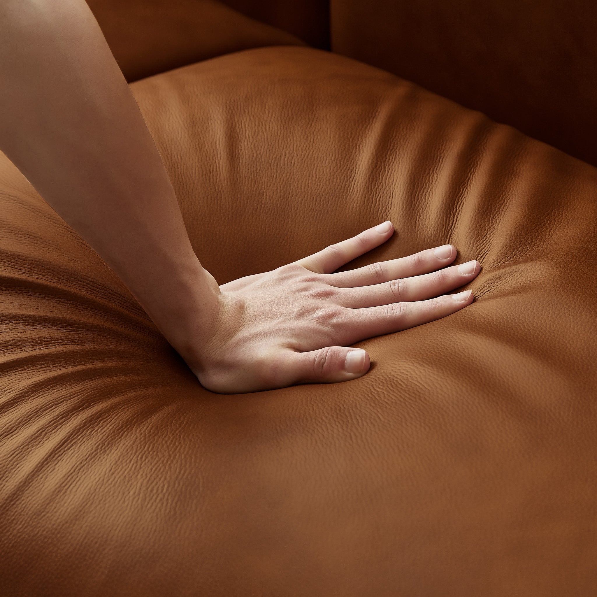 Mansfield Cognac Leather Sofa