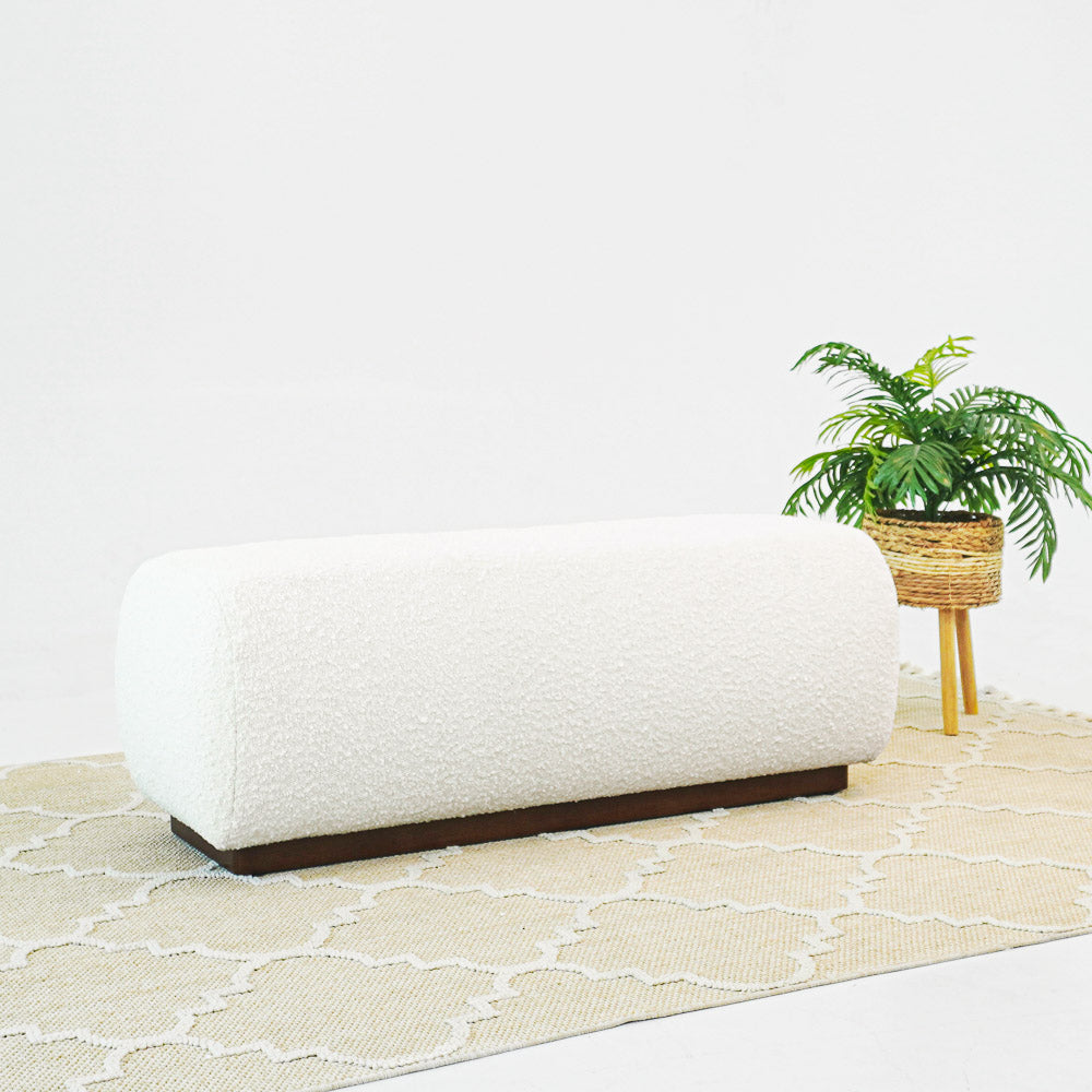 Marin Bench - Ivory Boucle