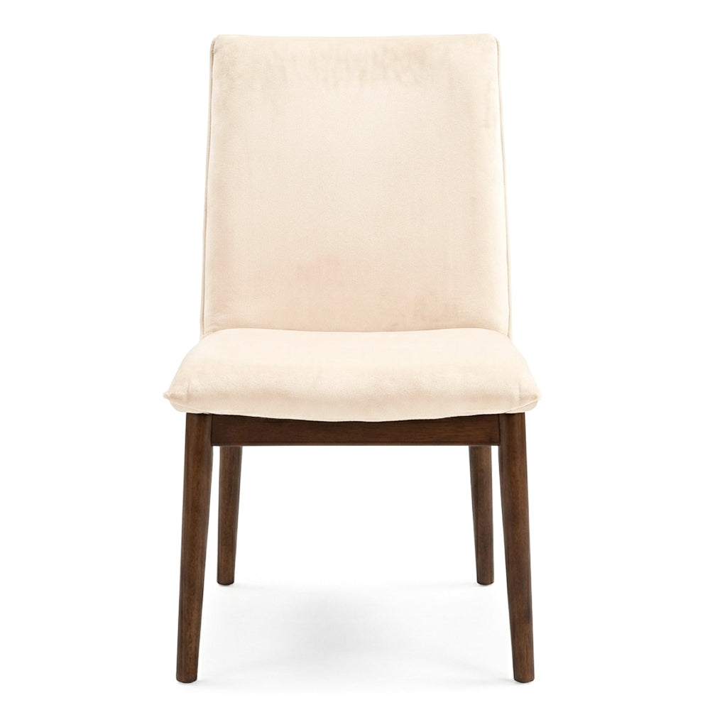 Moss Beige Velvet Dining Chair - Set of 2