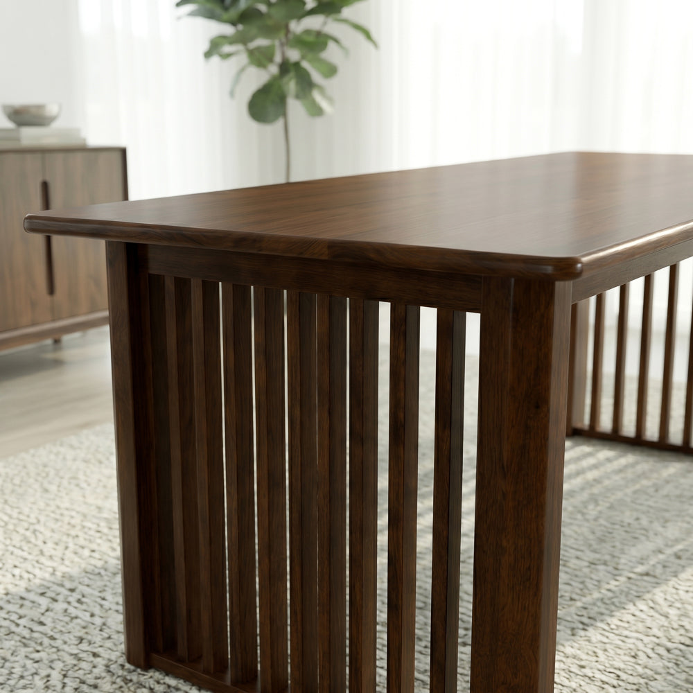 Nuvella Walnut Rectangular Dining Table
