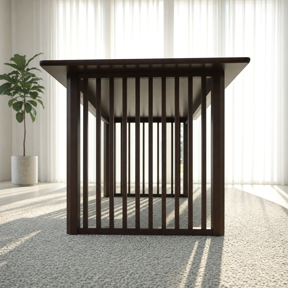 Nuvella Walnut Rectangular Dining Table