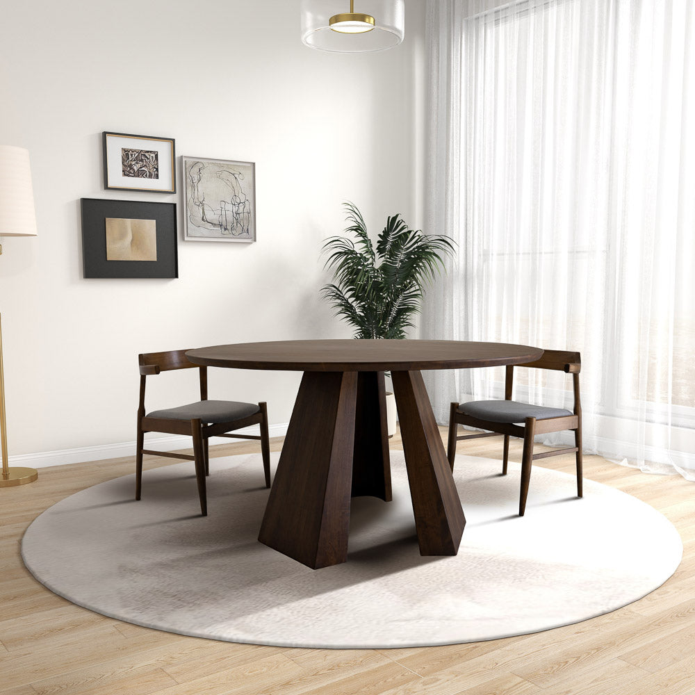 Parker Round Walnut Dining Table