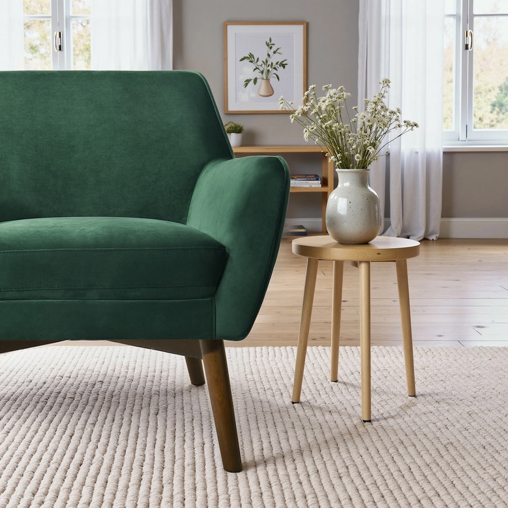 Penny Forest Green Velvet Lounge Chair