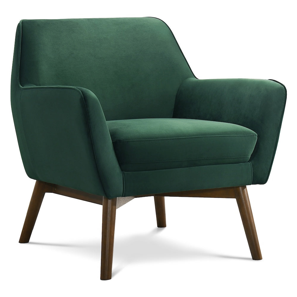 Penny Forest Green Velvet Lounge Chair