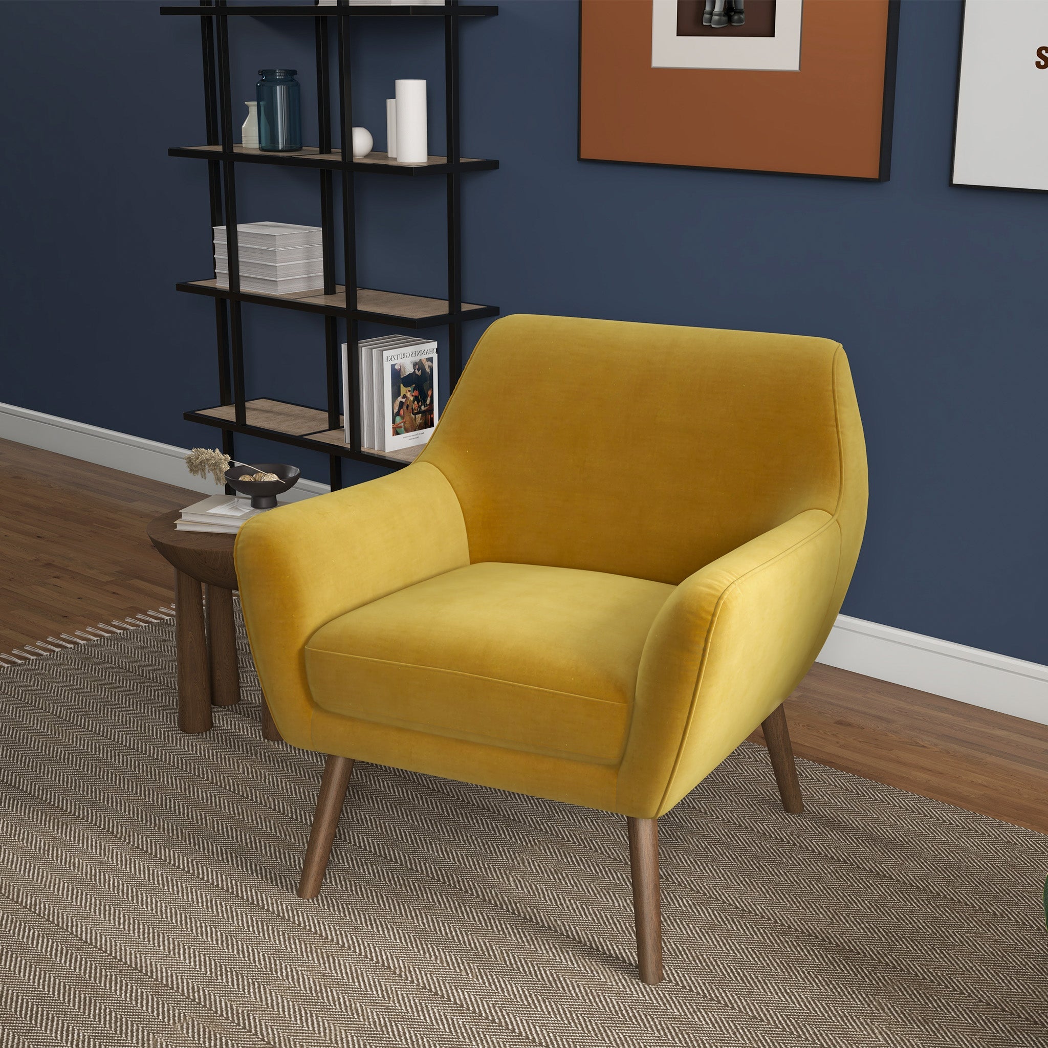 Penny Gold Velvet Armchair