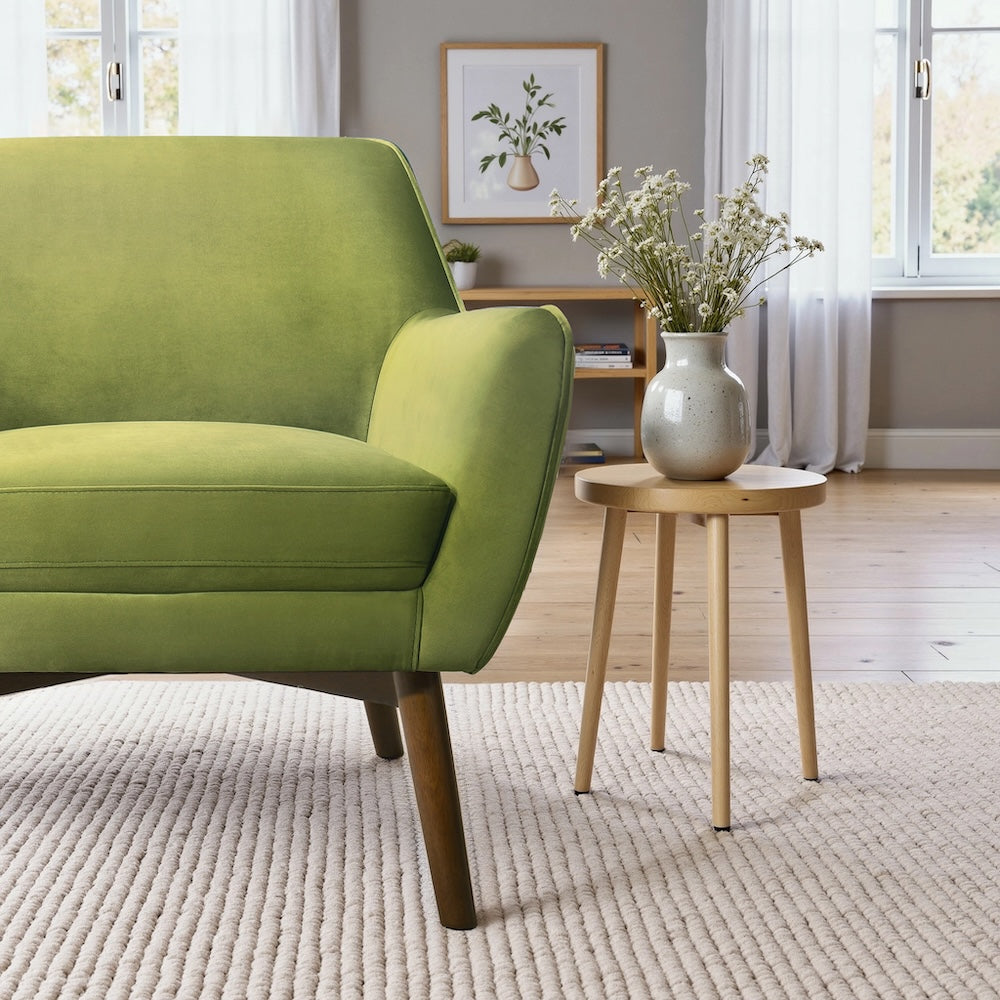 Penny Pistacho Green Velvet Lounge Chair