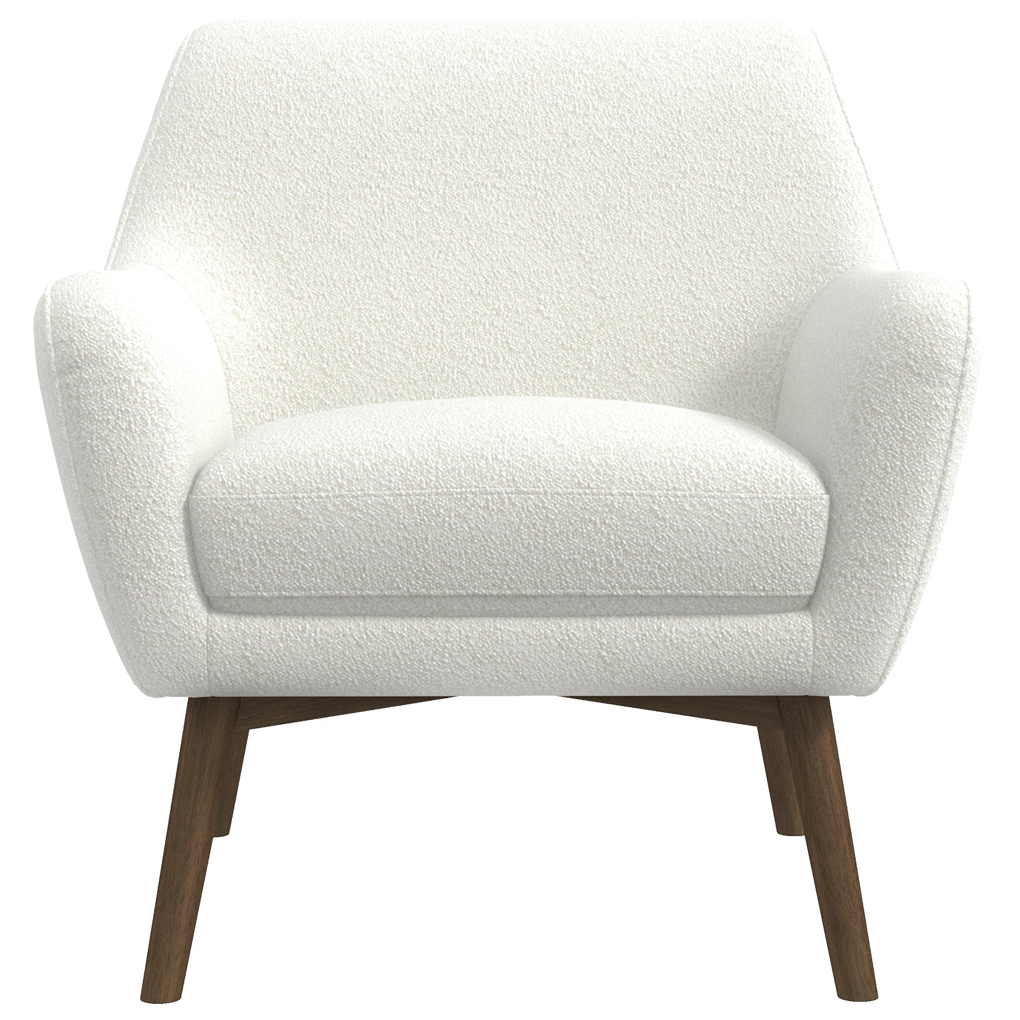 Penny White Boucle Lounge Chair