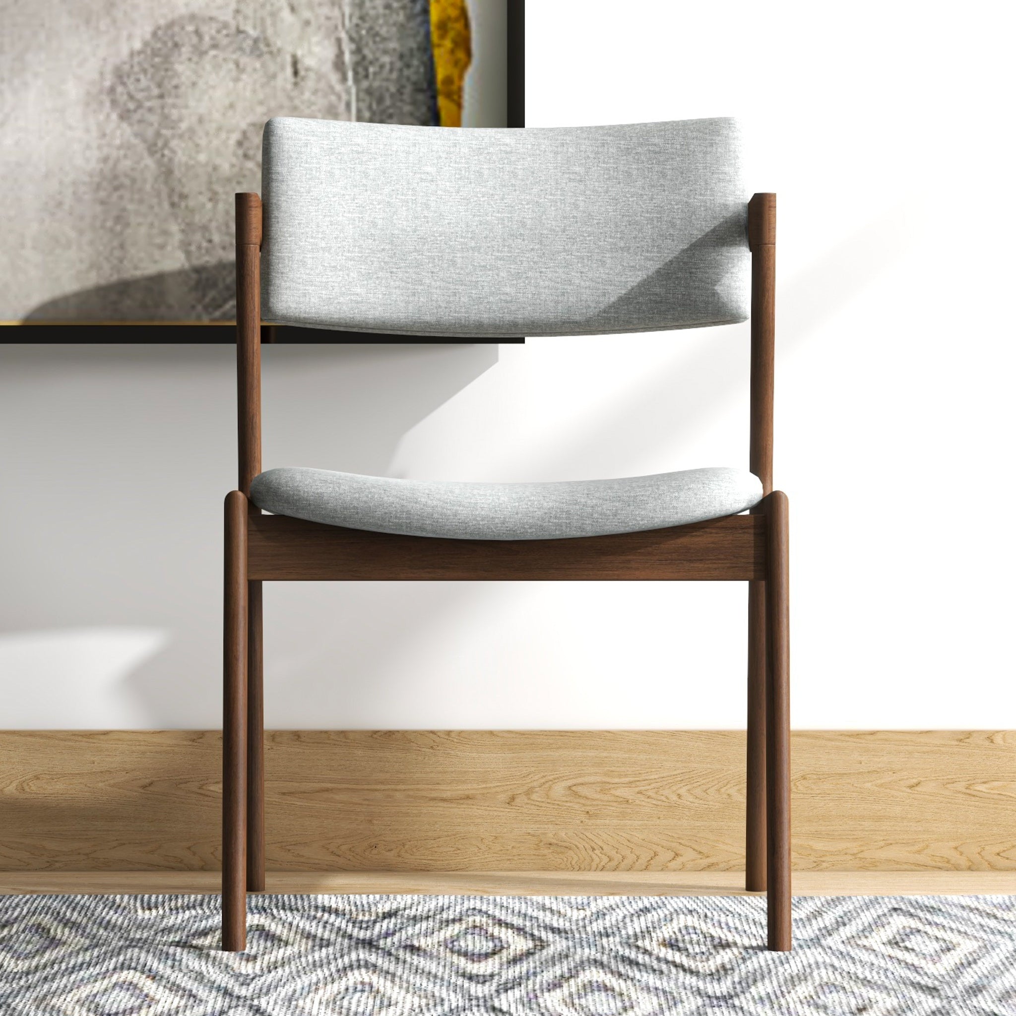 Ricco Light Grey Fabric Dining Chair - Set of 2