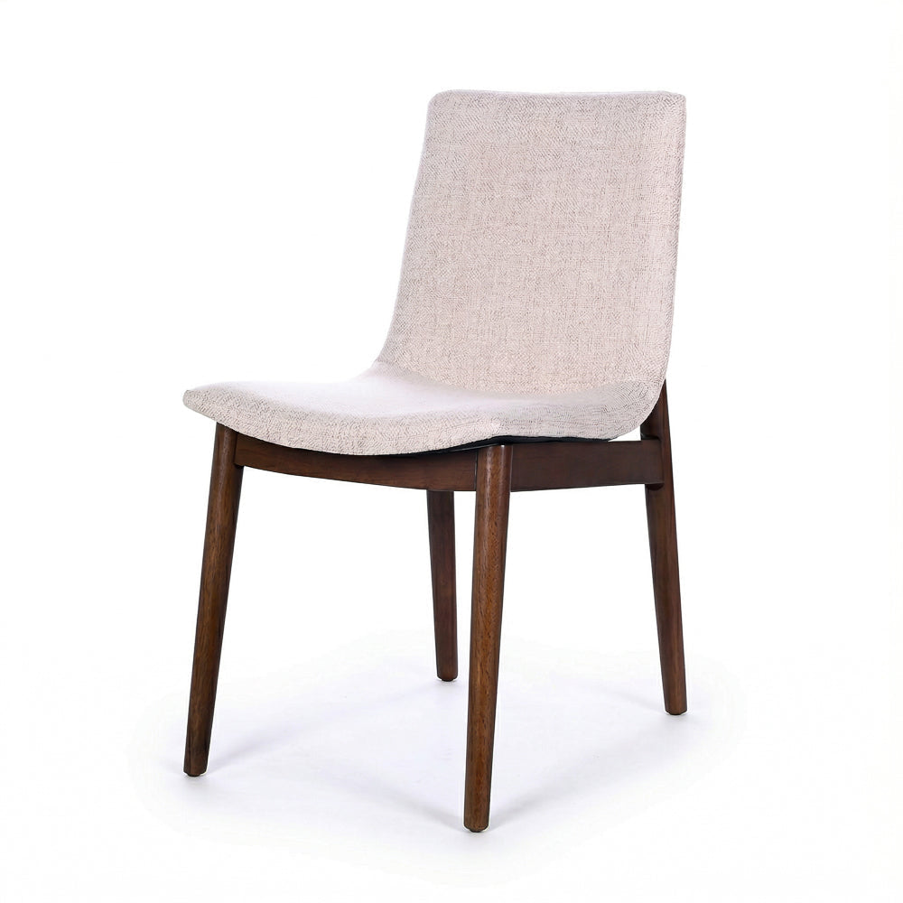 Rouka Beige Fabric Dining Chair - Set Of 2