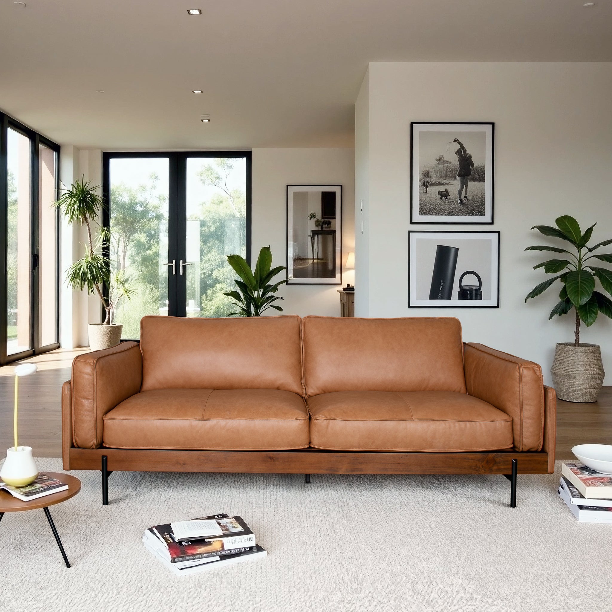 Savana Cognac Leather Sofa