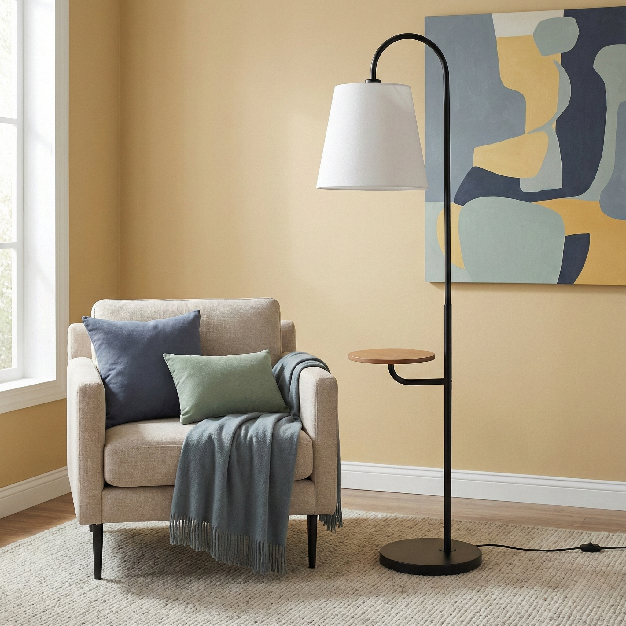 Seoul Black Floor Lamp