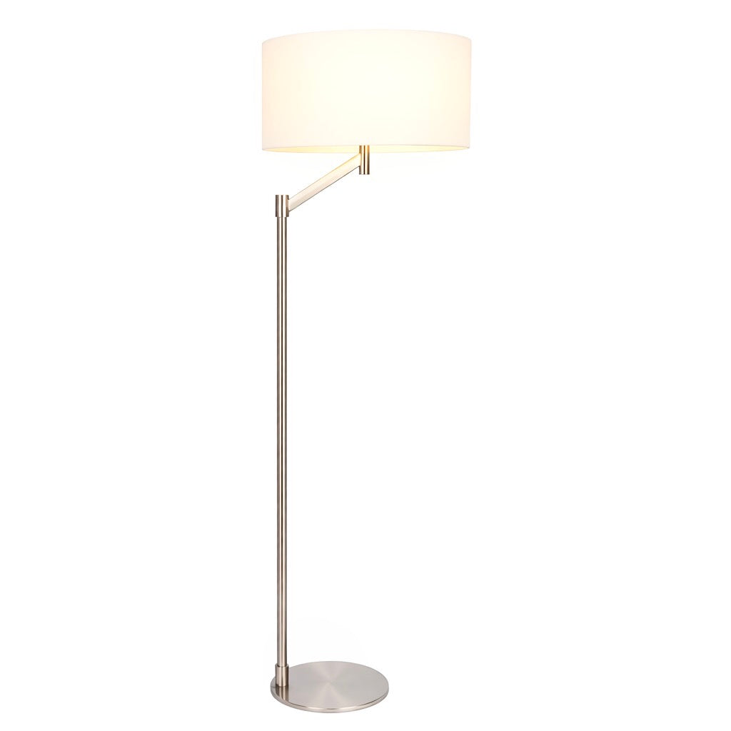 Serene Brushed Nickel Floor Lamp