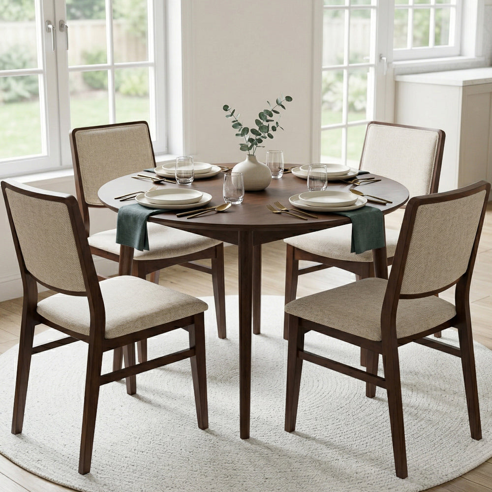Sidera Beige Fabric Dining Chair - Set of 2