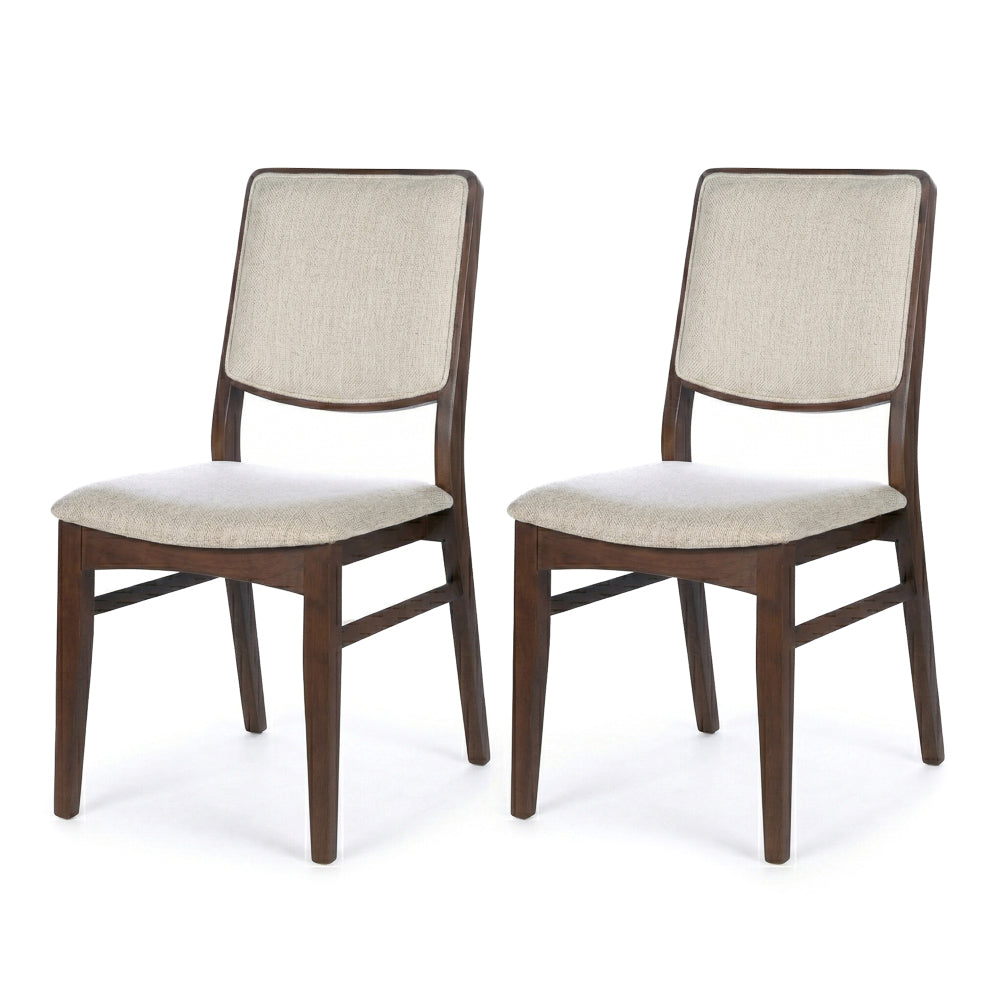 Sidera Beige Fabric Dining Chair - Set of 2