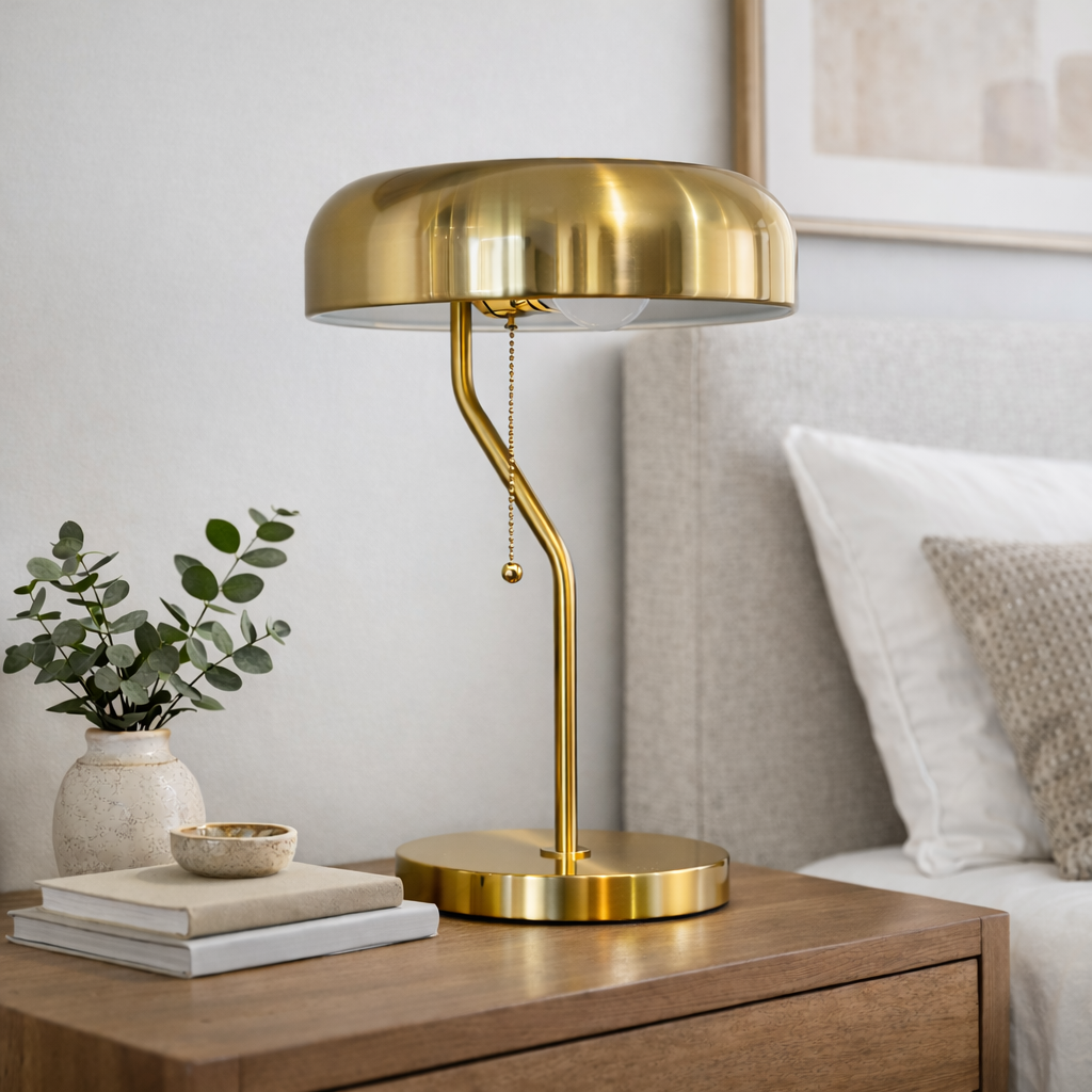 Sonata Table Lamp - Gold outer - White inner
