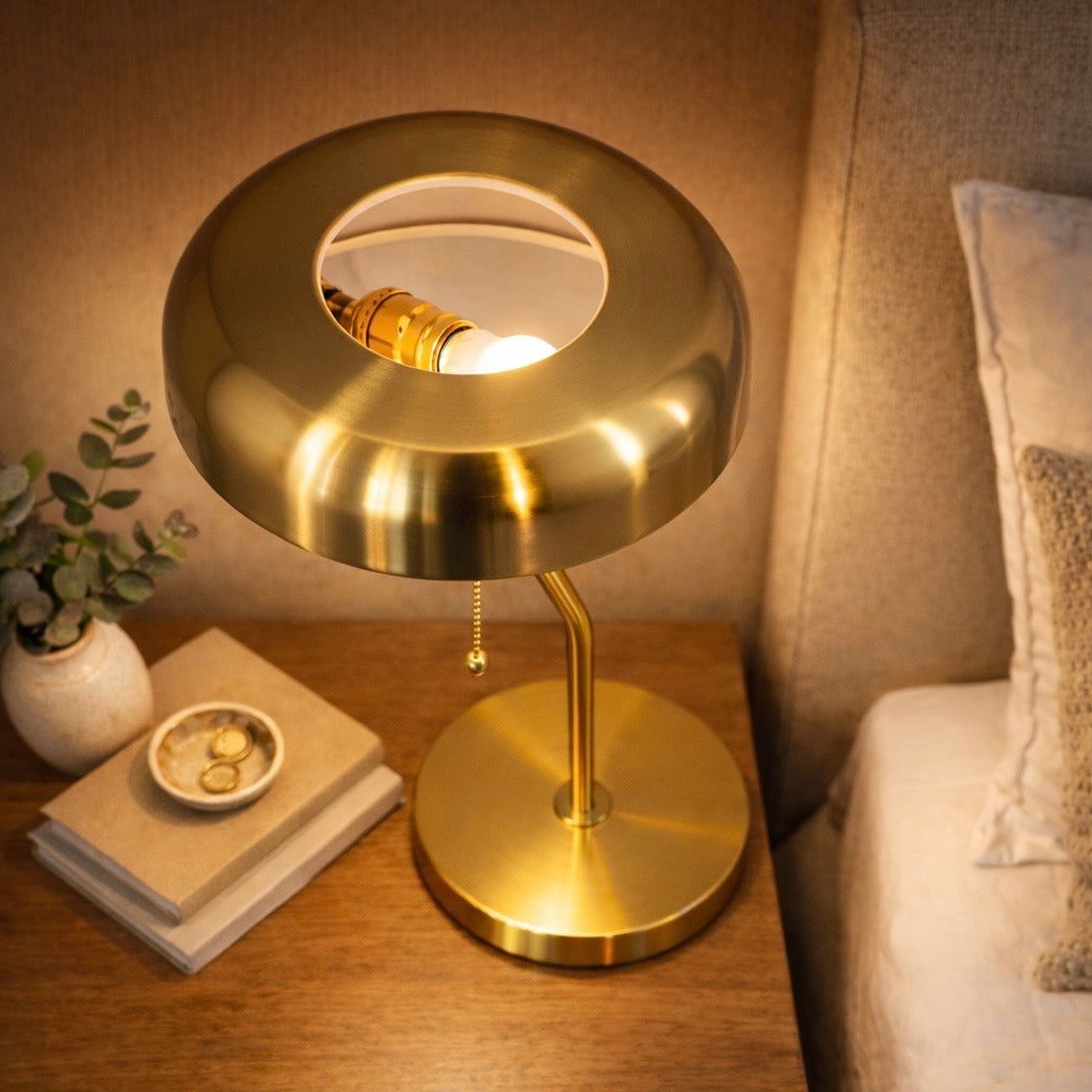 Sonata Table Lamp - Gold outer - White inner