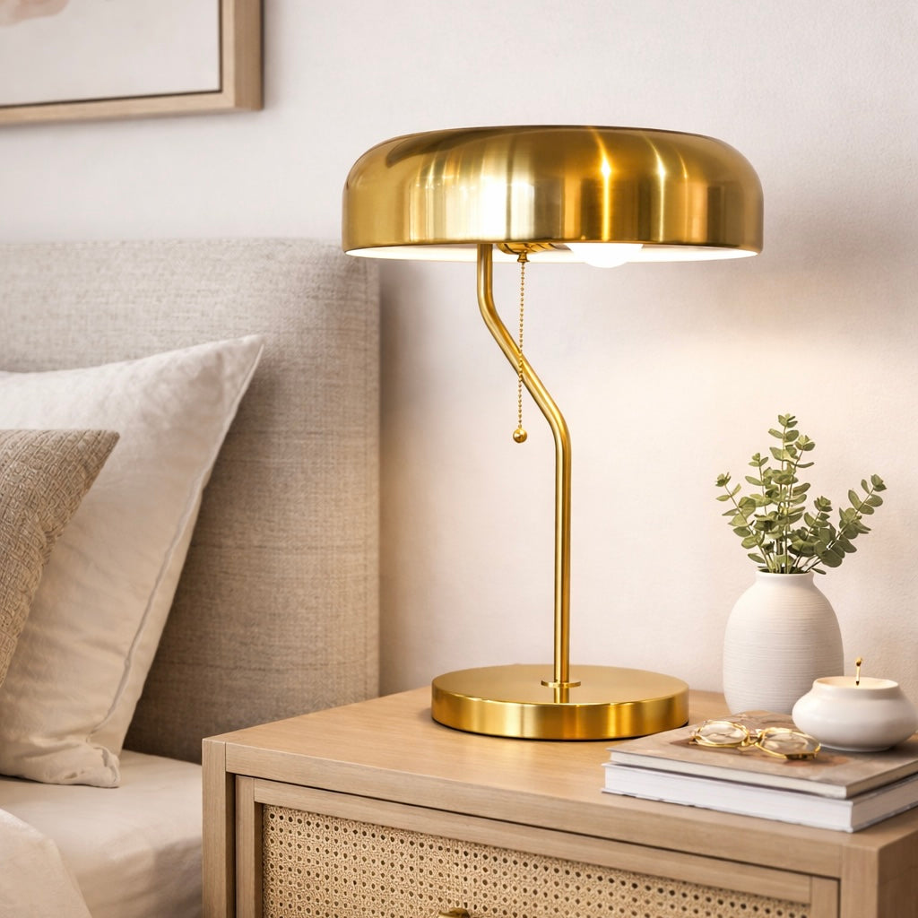 Sonata Table Lamp - Gold outer - White inner