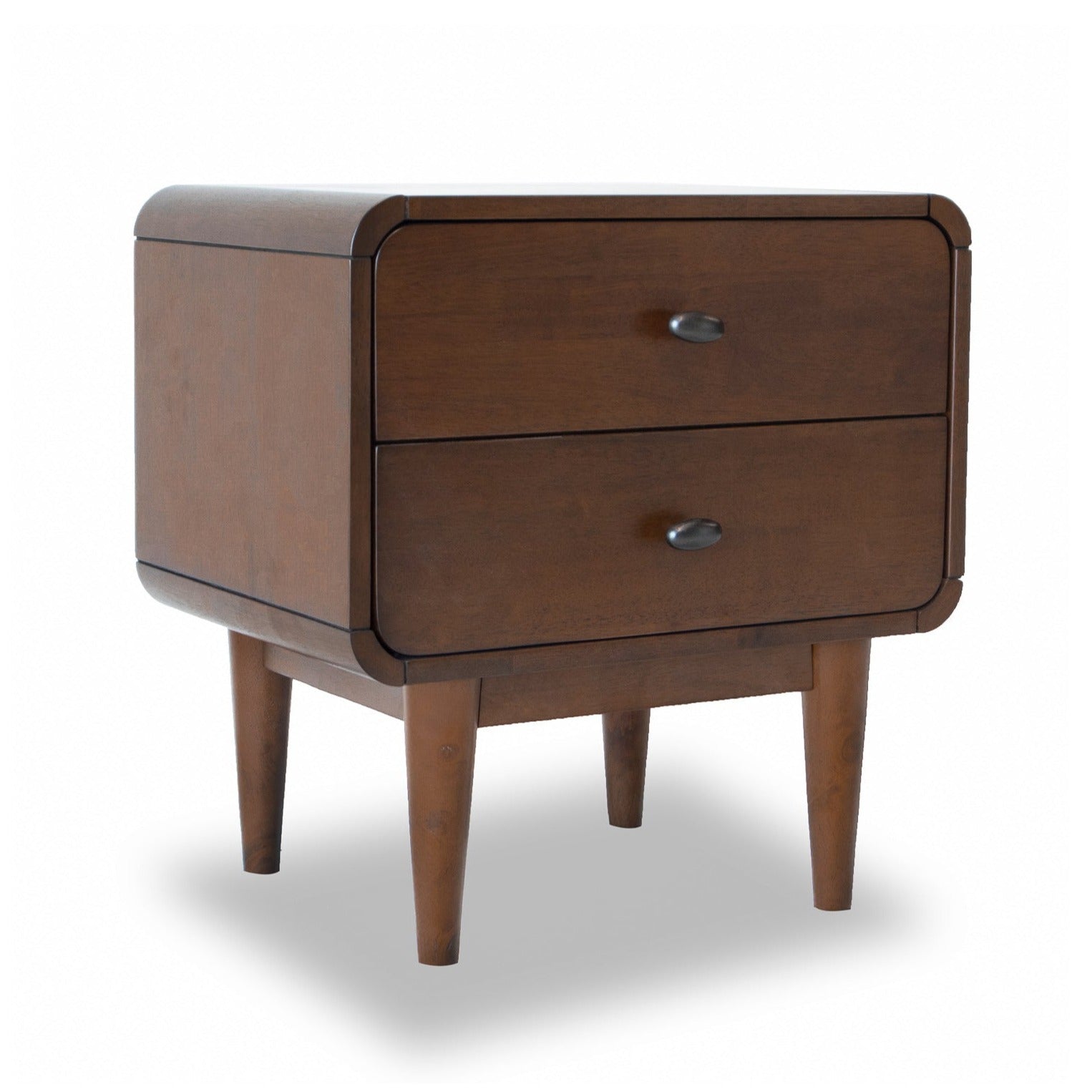 Stein Walnut Mid Century Modern Style Nightstand