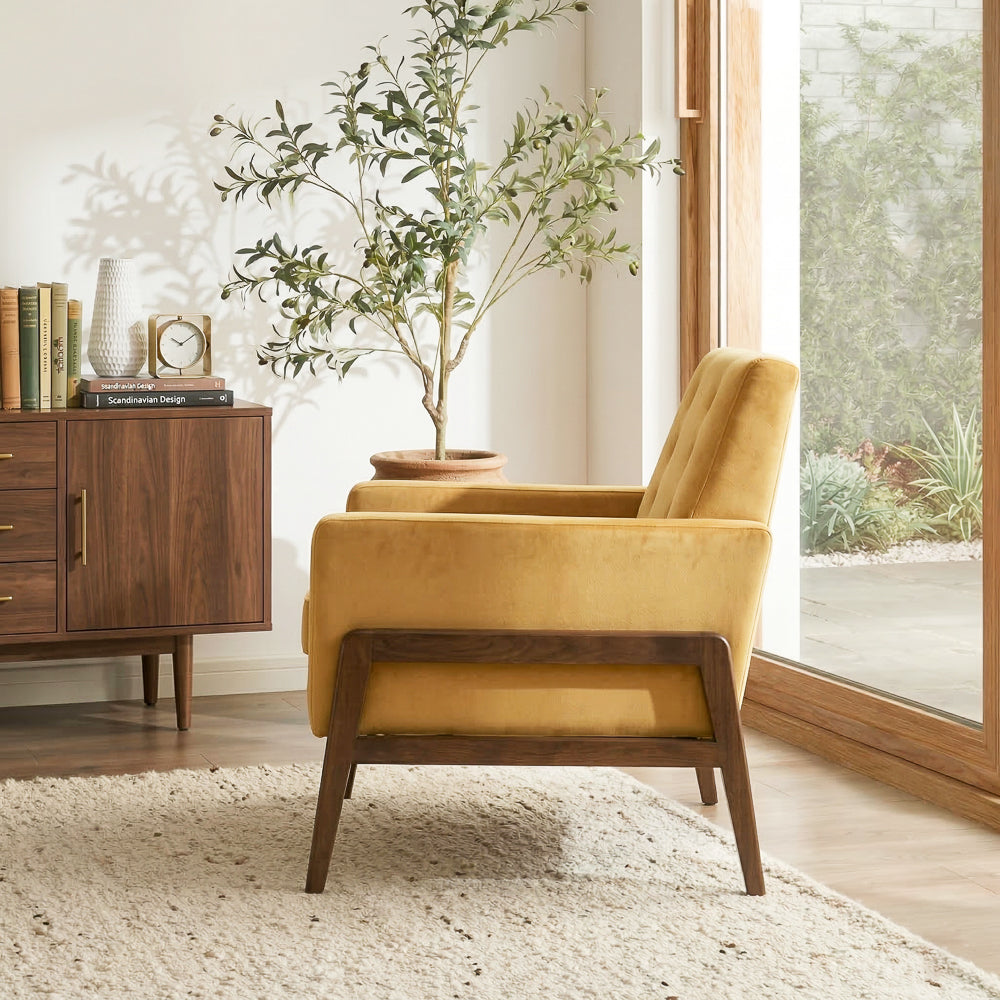 Stella Gold Velvet Lounge Chair