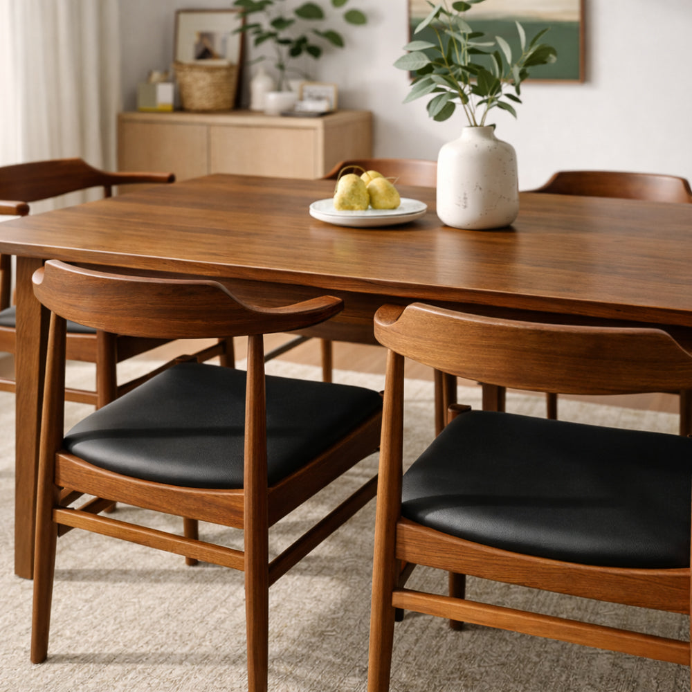 Sterling Dining Chair Black Leather - Set of 2