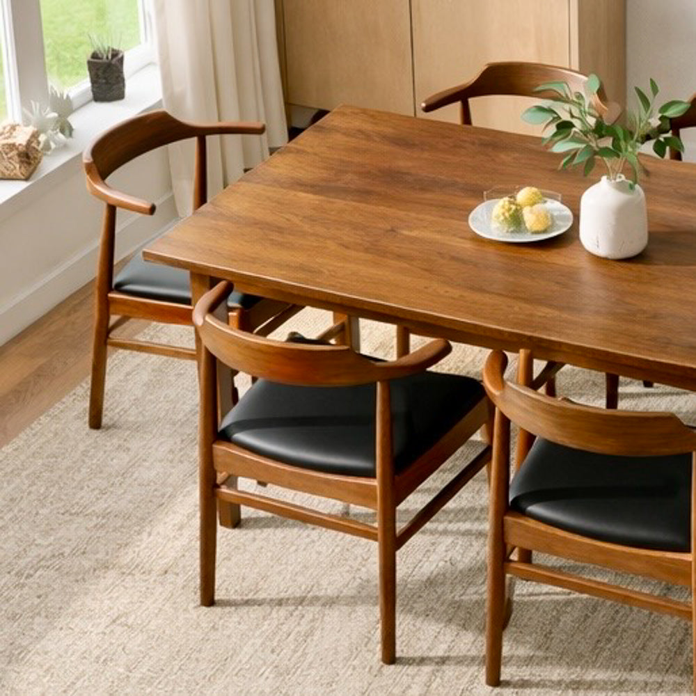 Sterling Dining Chair Black Leather - Set of 2