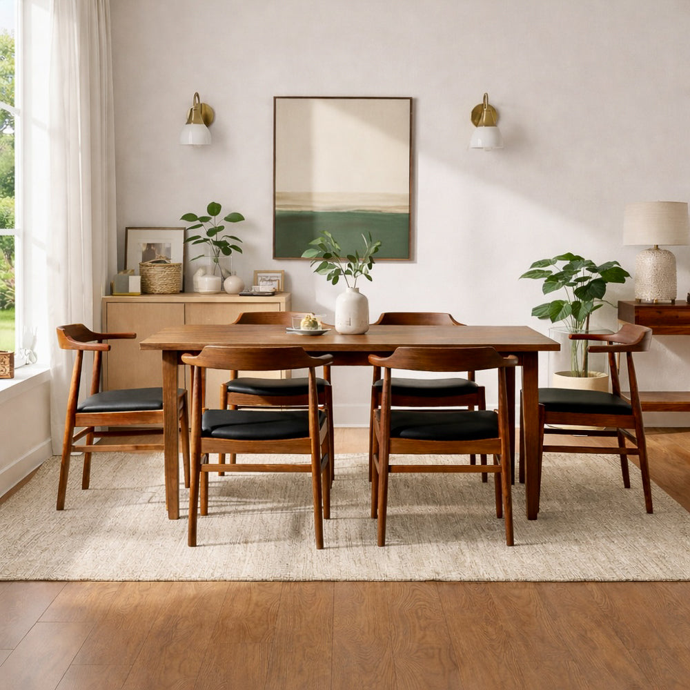 Sterling Dining Chair Black Leather - Set of 2