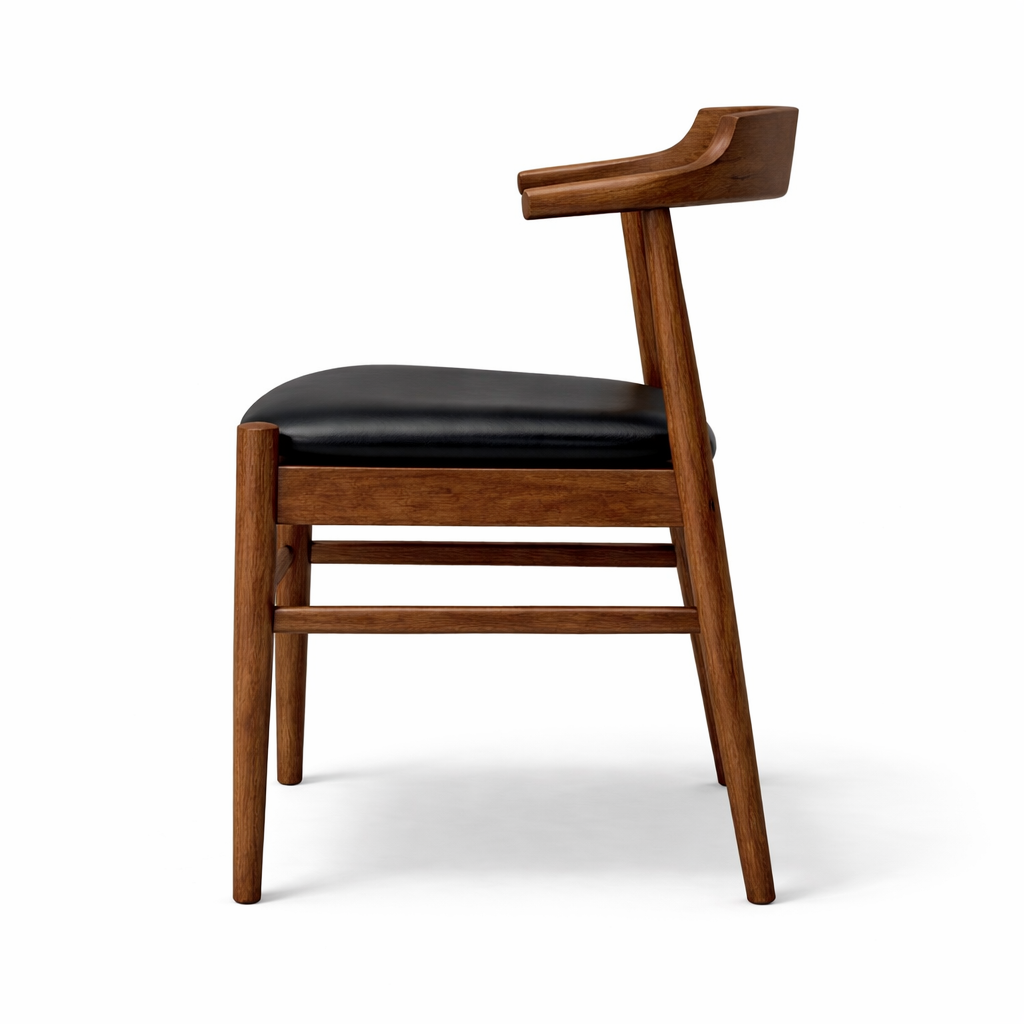 Sterling Dining Chair Black Leather - Set of 2