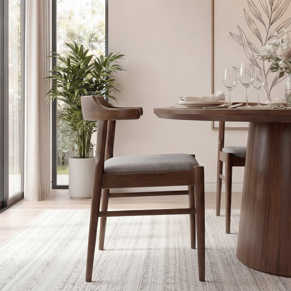 Sterling Gray Fabric Dining Chair - Set of 2
