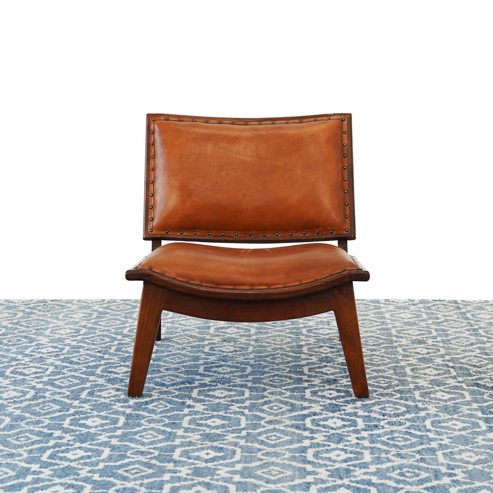 Tator Lounge Chair - Tan Leather