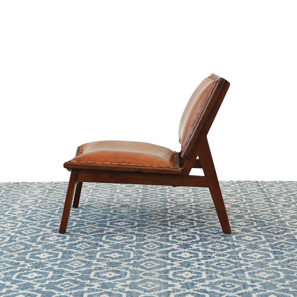 Tator Lounge Chair - Tan Leather