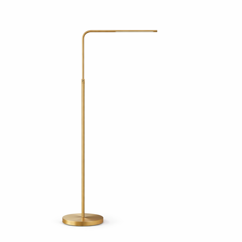 Verve Brassed Gold Floor Lamp