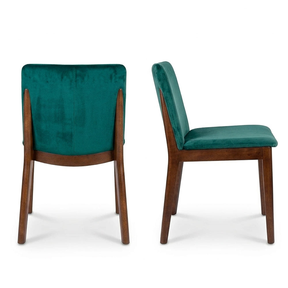 Virginia Dining Chair Green Velvet - Set of 2