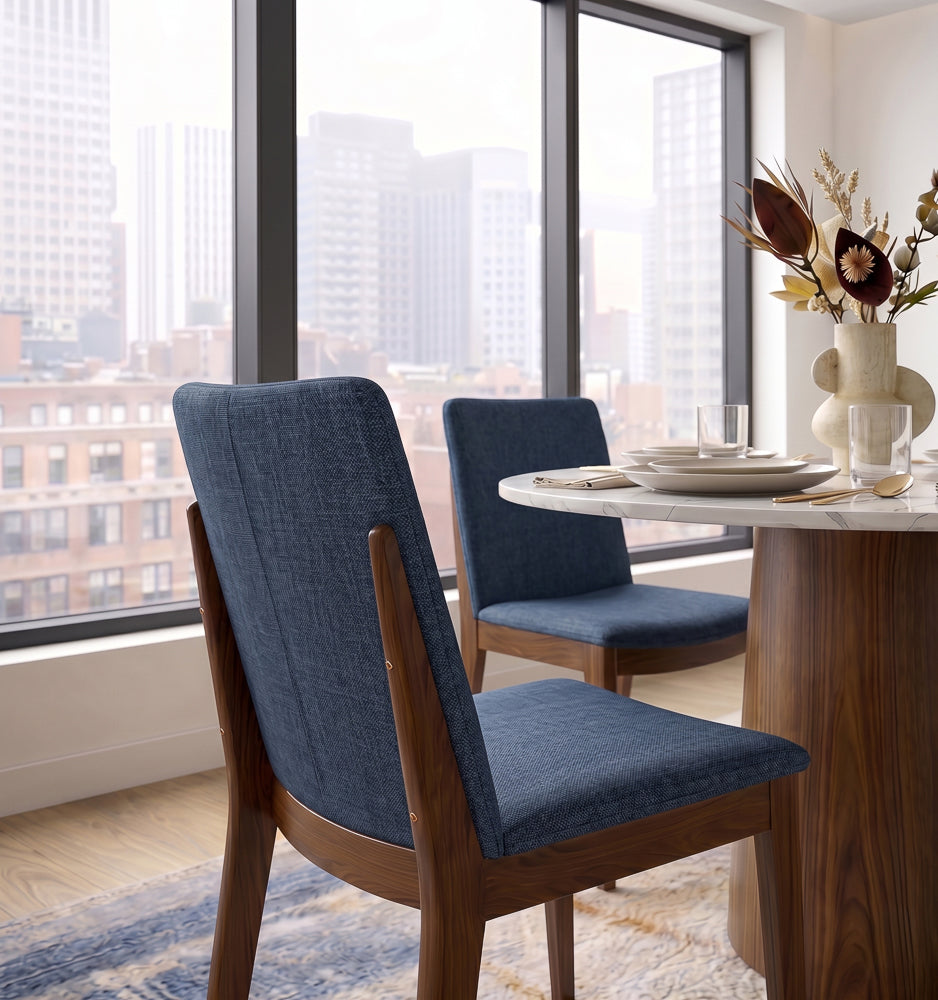 Virginia Navy Blue Dining Chair - Set of 2