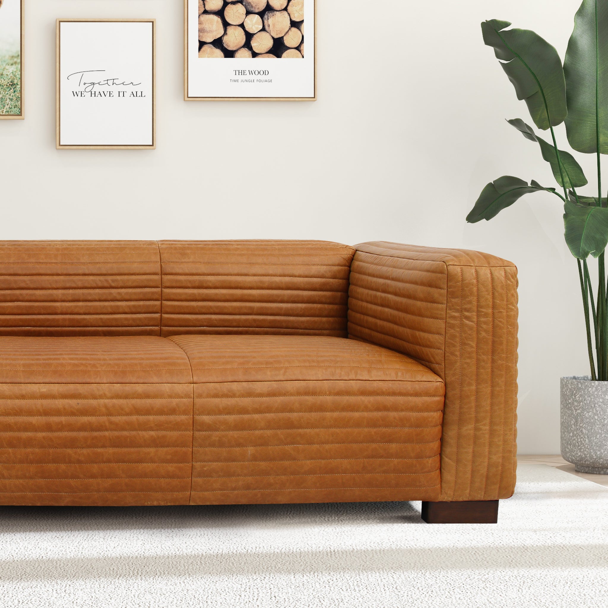 Winfield Leather Sofa - New York Modern Furniture