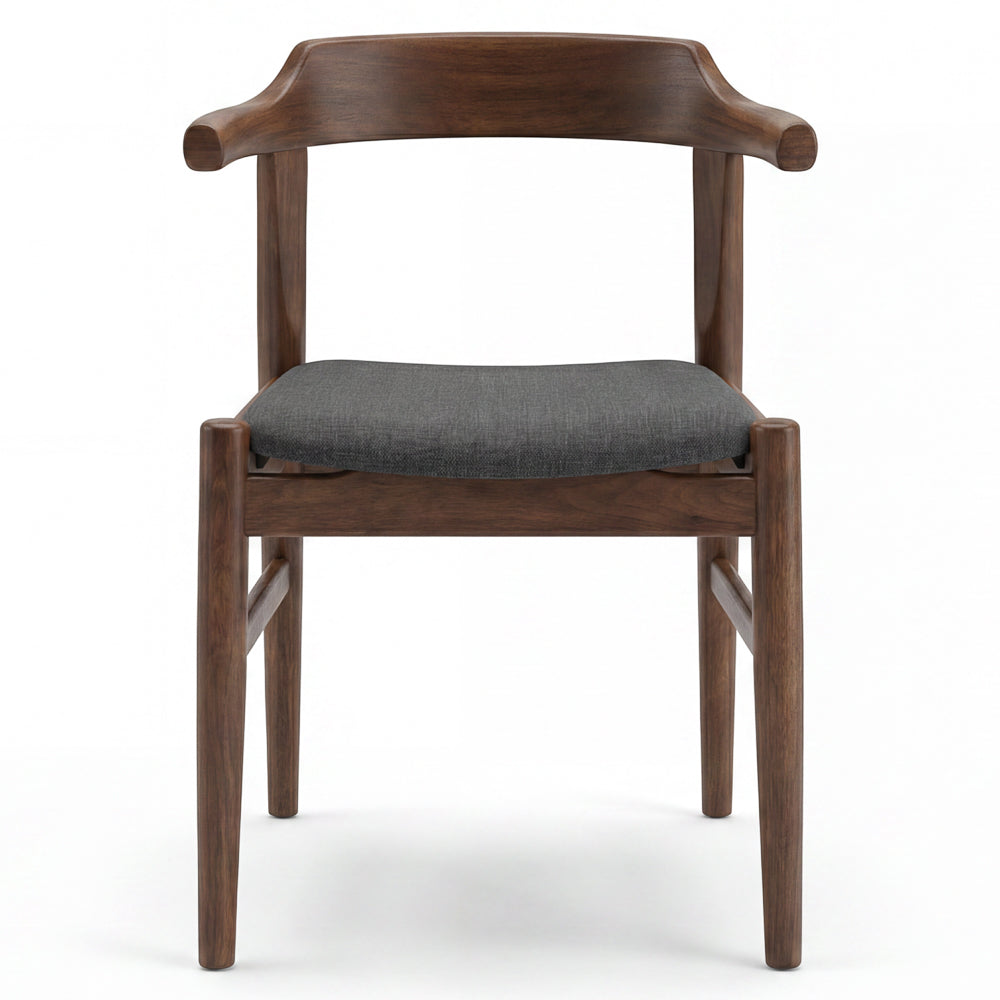 Zola Dining Chair Grey Fabric - Set of 2