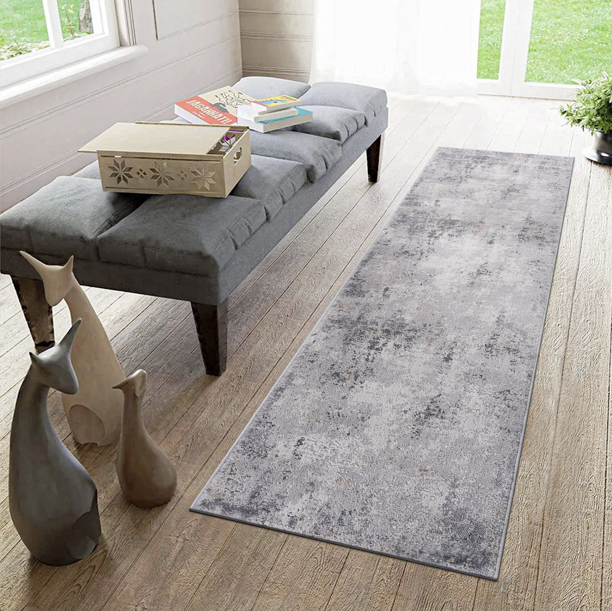 Marfi Ivory-Beige Runner Rug Size 2'2'' x 8'