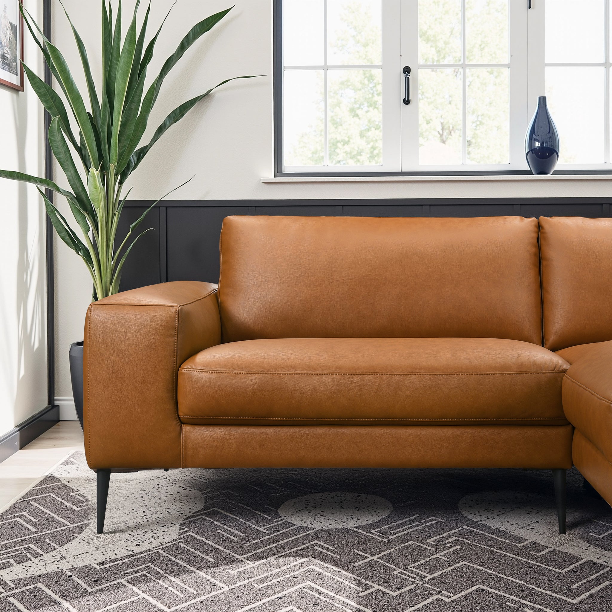 Dillon Vegan Leather Sectional Sofa - New York Modern Furniture